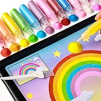 Qyeahkj Art & Craft Activity, Unicorn Sand Art Picture Art Craft Kits for Kids Colored Sand Board No Mess Unicorns Princesses Fun DIY Painting Project Birthday Gifts