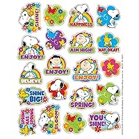 Eureka Peanuts Spring Stickers, Theme (655057)
