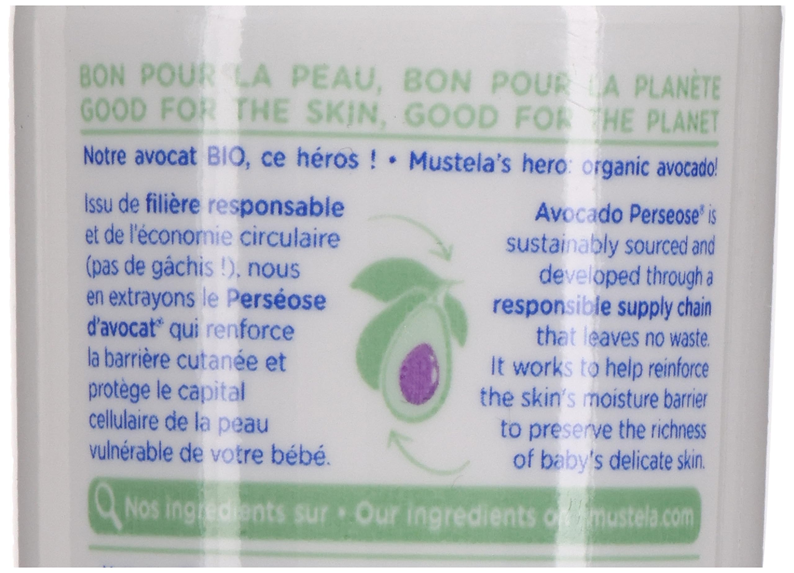 Mustela Baby Multi-Sensory Bubble Bath with Natural Avocado – Biodegradable Formula - 6.76 oz. – Packaging may vary