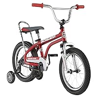 Schwinn Krate Evo Classic Kids Bike, For Boys and Girls Ages 3-5 Years, Suggested Rider Height 38 to 48 inches, 16-Inch Wheels, Removable Training Wheels, Coaster Brakes, Perfect for Young Riders