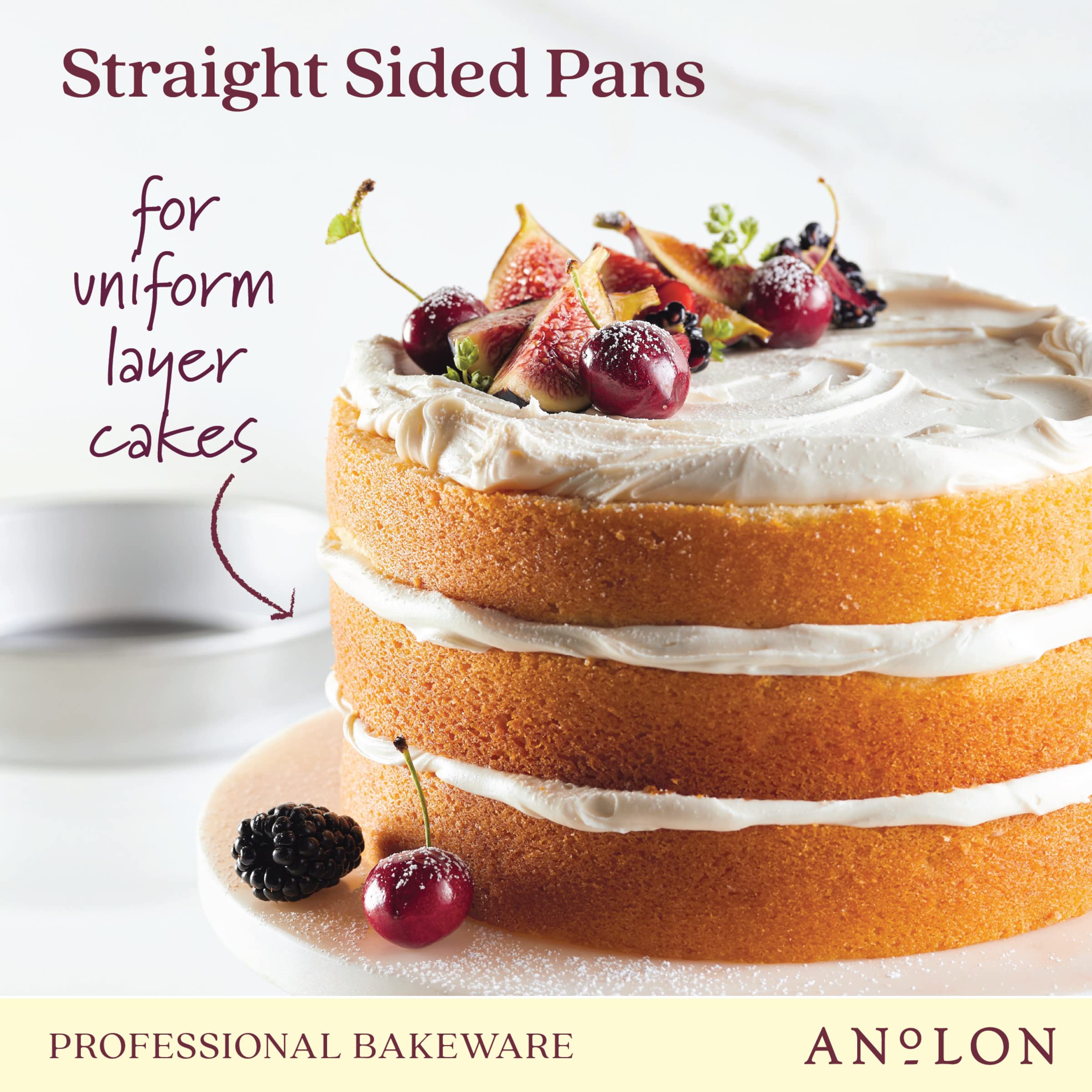 Anolon Pro-Bake Aluminized Steel Bakeware Set, 6 Piece - Silver