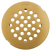 Moen 101663BG 4-1/4-Inch Snap-In Shower Drain Cover, Brushed Gold