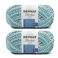 Bernat Blanket Twist Making Waves Yarn - 2 Pack of 300g/10.5oz - Polyester - 6 Super Bulky - 220 Yards - Knitting/Crochet