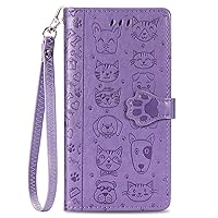 Case for Huawei nova 12i, Magnetic Flip Leather Premium Wallet Phone Case, with Card Slot and Folding Stand, Case Cover for Huawei nova 12i.(Light Purple)