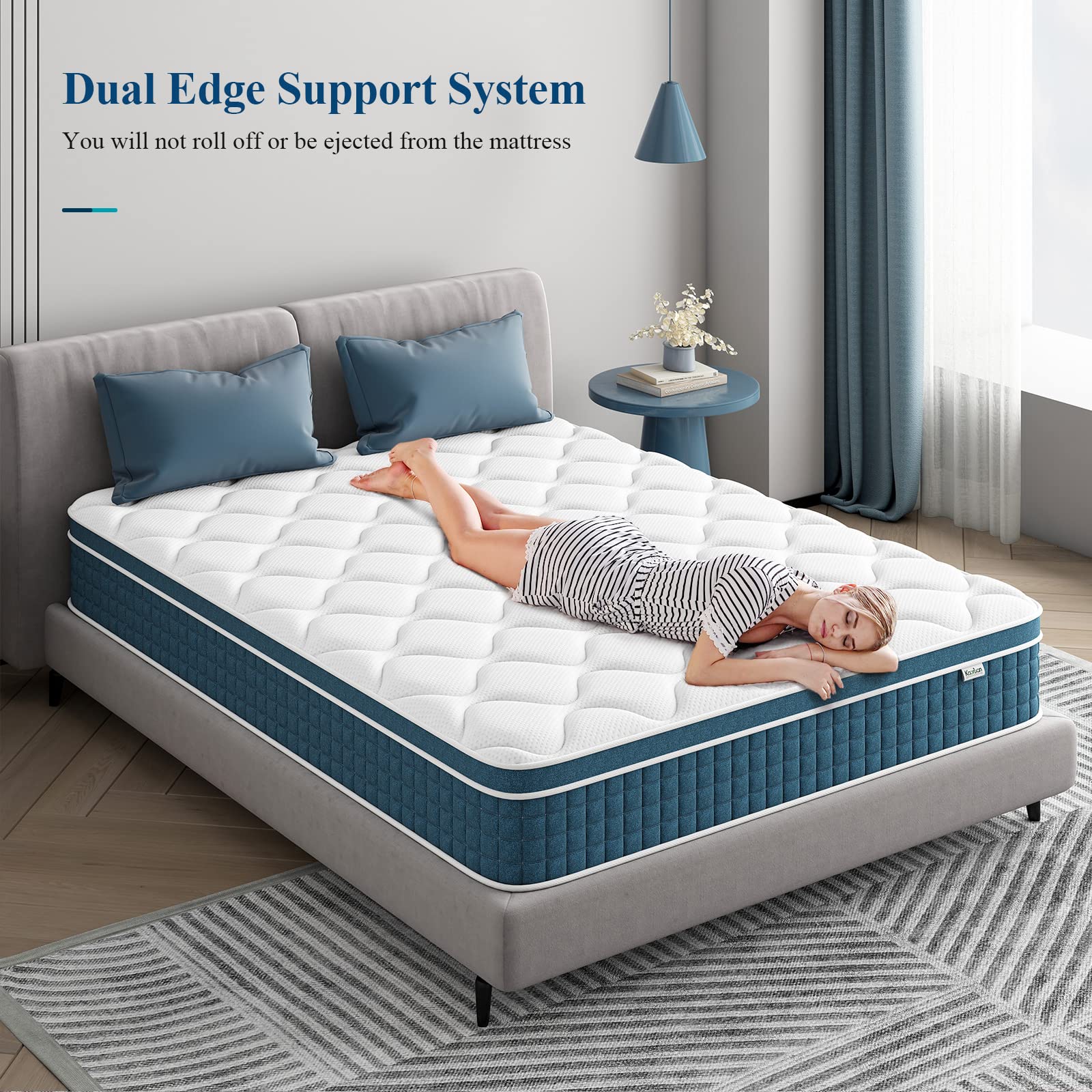 COOLCOMFORT - Medium-firm mattress with elastic foam and cooling
