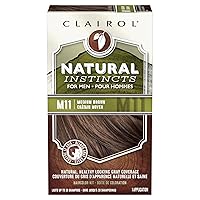 Natural Instincts Semi-Permanent Hair Dye for Men, M11 Dark Brown Hair Color, Pack of 1