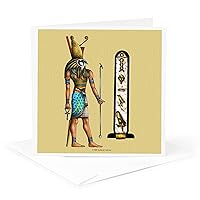 Horus Egyptian God Pagan Art - Greeting Card, 6 x 6 inches, single (gc_167462_5)