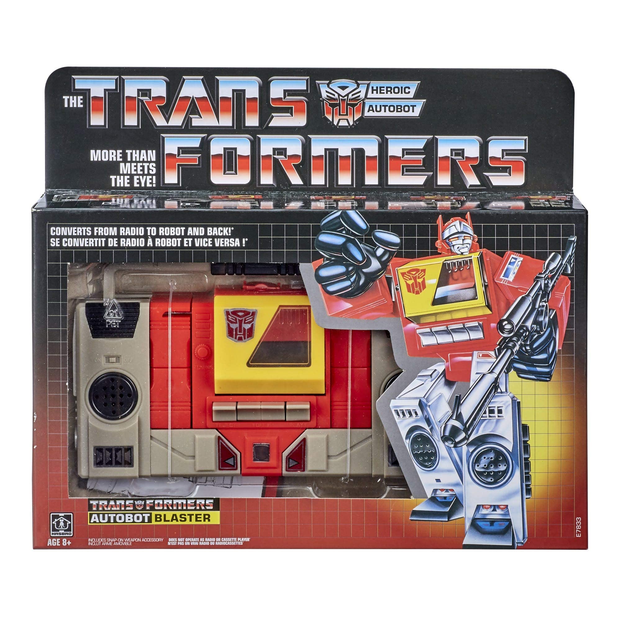 Transformers Toys Vintage G1 Autobot Blaster Collectible Action Figure