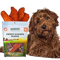 KAHOOTS Sweet Potato Dog Treats | Premium All Natural Chews for Dogs – Healthy, Grain Free & Gluten Free Single Ingredient Dog Treats for All Breeds & Sizes (12oz)