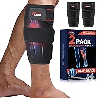 FEATOL Calf Brace, Adjustable Shin Splint Brace, Calf Compression Wraps For Women Men, Leg Braces Calf Support Small S (10-14