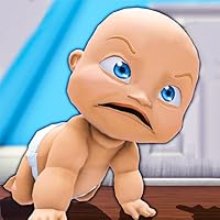 Twins Naughty Baby Hide and Seek Daddy 3D Simulator Fun Games 2 - Here’s Your Virtual Daddy & Mommy Sims Newborn Hide Baby 2 Games For Kids