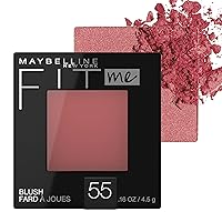 Fit Me Powder Blush, Lightweight, Smooth, Blendable, Long-lasting All-Day Face Enhancing Makeup Color, Berry, 1 Count