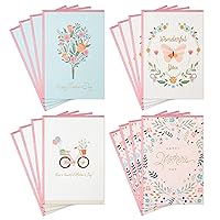 Hallmark Mothers Day Cards Assortment, Flowers (16 Cards with Envelopes)
