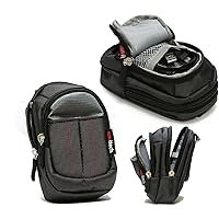 Black Compact Camera Case Compatible with OM System Tough TG-7 Digital Camera