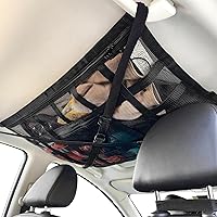 Upgraded Car Ceiling Cargo Net 31.5