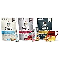 Salud Variety 3-Pack | 2-in-1 Hydration + Immunity (Horchata), Energy + Focus (Hibiscus) & Calm + Sleep (Lemon Honey) – 15 Servings Each, Non-GMO, Gluten Free, Low Calorie, 1g of Sugar