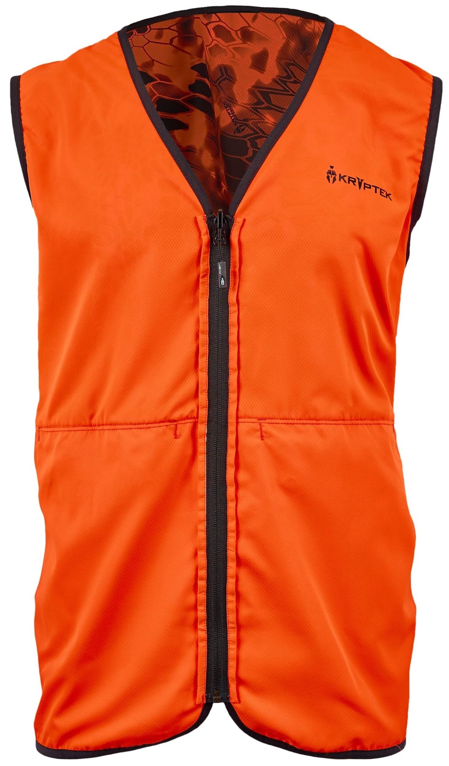 Kryptek Vesuvius Vest, High Visibility, Reversible Hunting Safety Vest