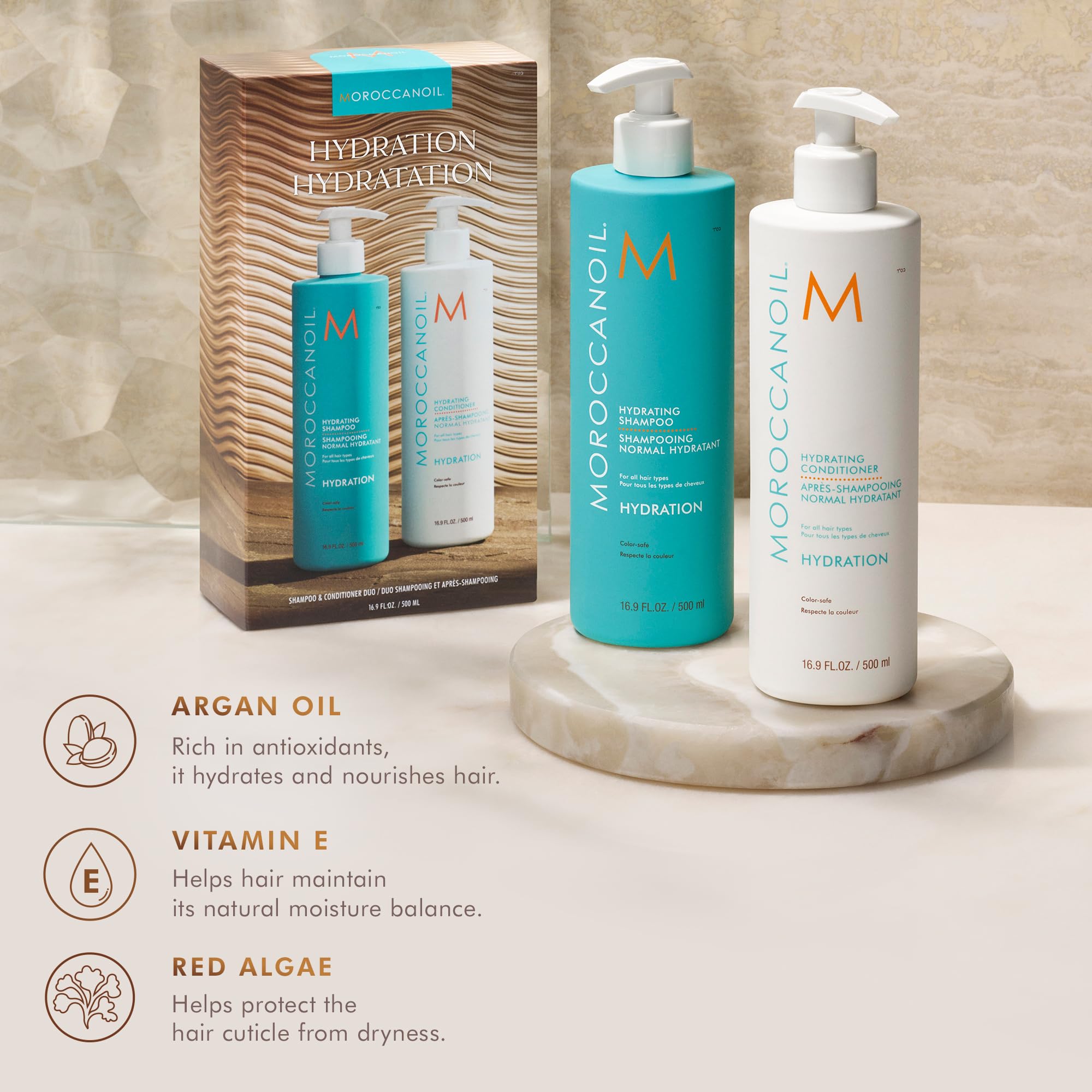 Moroccanoil Hydrating Shampoo & Conditioner Half-Liter Set