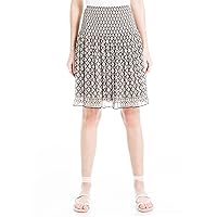 Max Studio Women's Gathered Waist Printed Skirt