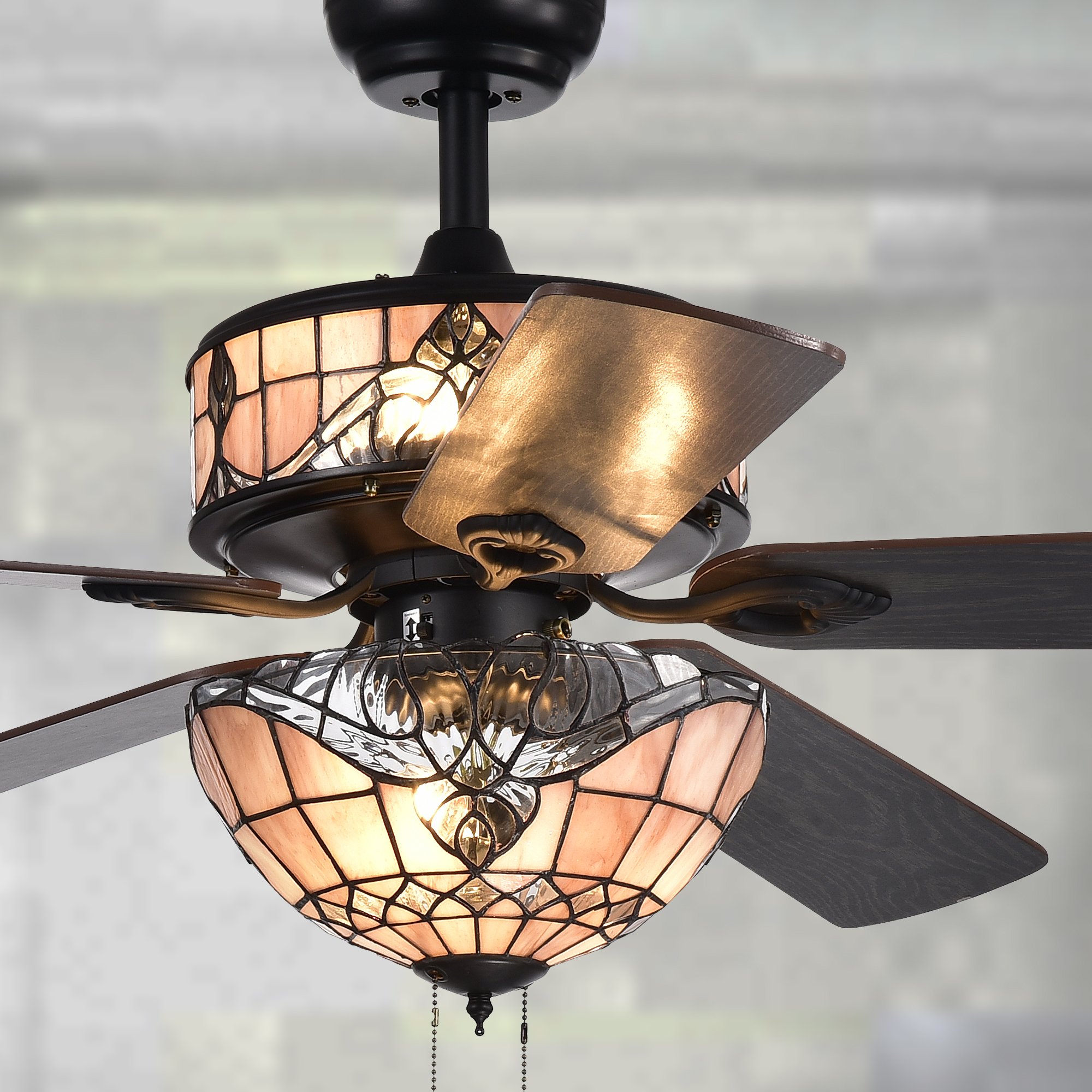 Warehouse of Tiffany CFL-8285BL Ceiling Fan, 52