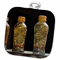 3dRose Asia, Vietnam. Snake Wine for Sale, CAI Be, Tien Giang Province Potholder, 8 x 8
