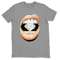 1 Praline Design Printed Lips Diamond Sneaker Matching T-Shirt