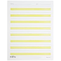 089661 Hi-Write Beginner Paper, Level 1, Pack of 100, Yellow/White