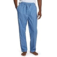 Nautica mens Soft Woven 100% Cotton Elastic Waistband Sleep Pajama Pant