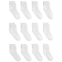 Simple Joys by Carter's Baby 12-Pack Socks, White, 6-12 Months