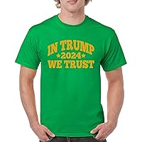 in Trump We Trust 2024 T-Shirt Donald My President MAGA First Make America Great Again Republican FJB Men's Tee