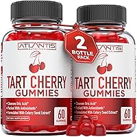 Tart Cherry Gummies 2-Pack with Celery Seed Extract - Advanced Uric Acid Cleanse for Immediate Relief. Powerful Antioxidant with Joint Support - 120 Gummies