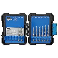 IDEAL Electrical 36-600 Standard Drill/Taps - (8 Piece) 1/4 in. Hex Shank, Drilling, Tapping, Deburring, HSS Bit Kit