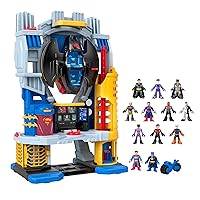 Fisher-Price Imaginext DC Super Friends Batman Toys Ultimate Headquarters Playset & Hero Villain Match-Up Figure Set for Ages 3+ Years
