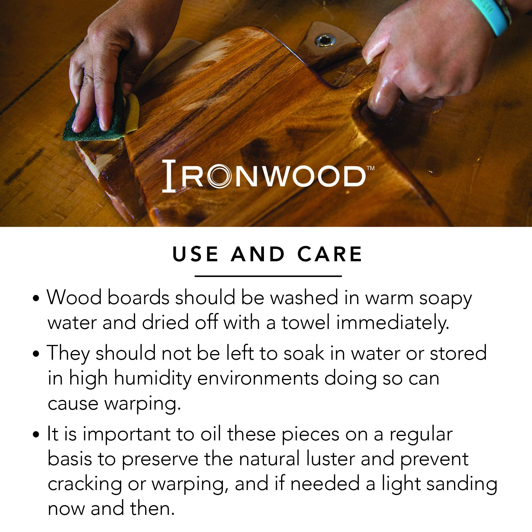 Ironwood Gourmet Large End Grain Prep Station Acacia Wood Cutting Board, 14 x 20-Inch, Brown
