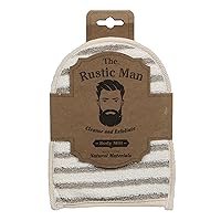 Evriholder The Rustic Man Body Mitt, 2 Count, Cream