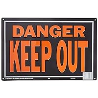 Hy-Ko Products 834 Danger Keep Out Aluminum Sign, 9.25
