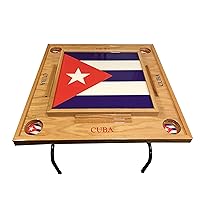 Cuba Flag Domino Table with Flag -Full