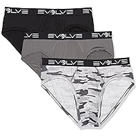 Evolve Men's Micro Sport 3 Pack No Show Brief