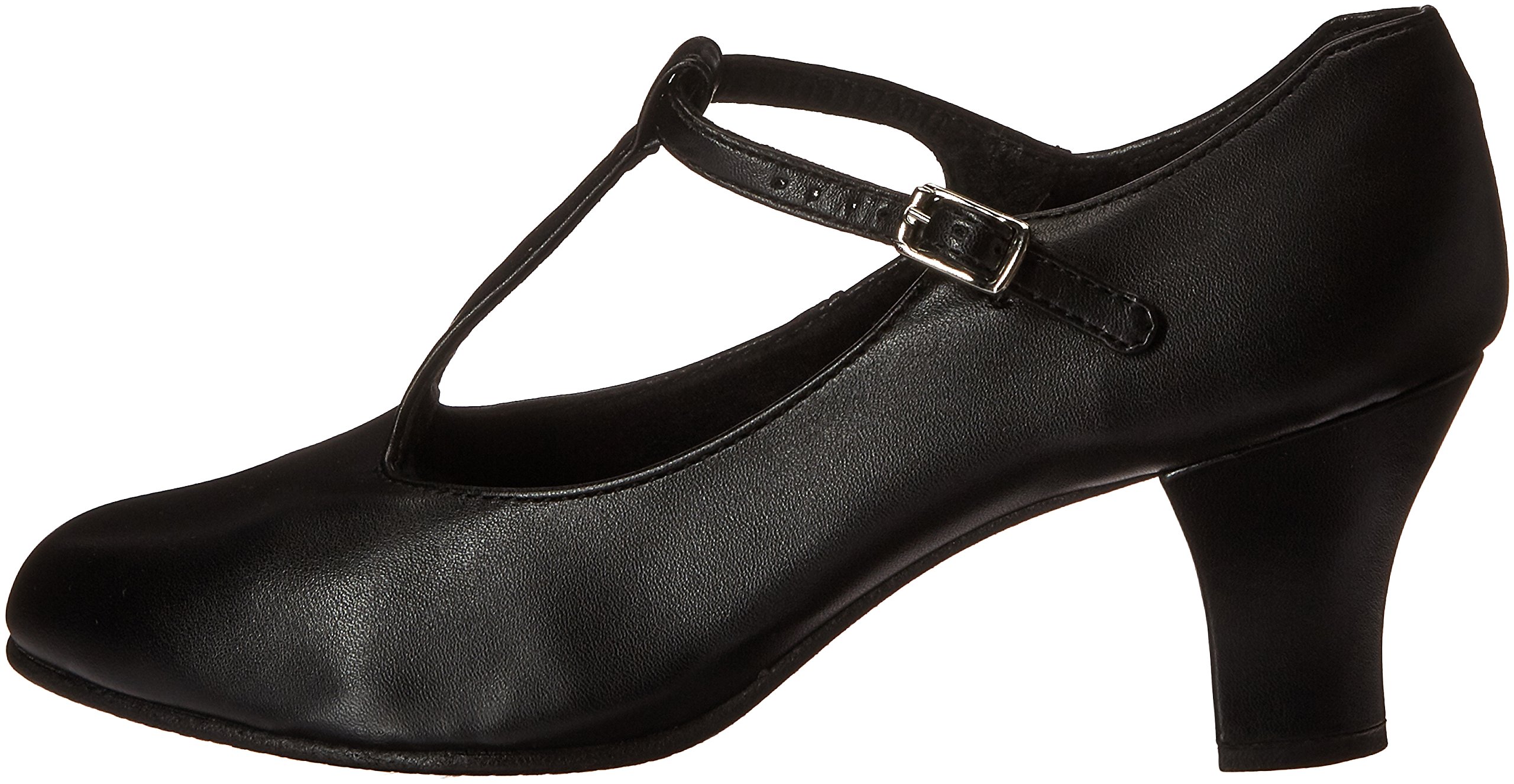 Capezio Jr. Footlight T-Strap Black Dance Shoe - 4.5 M US