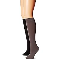 Muk Luks Women's Fleece Lined 2-Pair Pack Knee High Socks