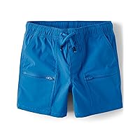Gymboree Boys' and Toddler Quick Dry Tie Front Jogger Shorts