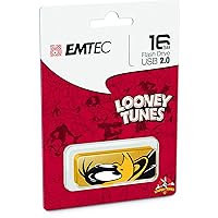 Emtec M700 Flash Drive, 16GB, Daffy Duck USB 2.0 Capless Slide-Open System