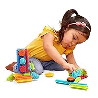 Battat- Bristle Blocks- STEM Interlocking Building Blocks- 36 pc Playset- Developmental Toys for Toddlers & Kid- Basic Builder Box- 2 Years +
