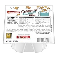 Malt-O-Meal Cinnamon Toasters® Breakfast Cereal, 2 Ounce Single Serve Bowls (Pack of 48)