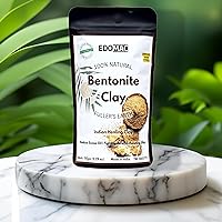 Bentonite clay powder 100% Natural Deep Pore Cleansing Facial & Body Mask - Indian Healing Clay for skin care(5.29 oz)