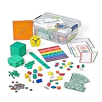 hand2mind Math Tools Small Group Sets 2-3 by Reagan Tunstall & Kristina Grant, Math Manipulatives, Base Ten Blocks, Play Money, Patten Blocks, Fraction Tiles, Color Tiles, Classroom Supplies