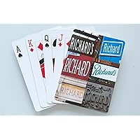 RICHARD Personalized Playing Cards featuring photos of actual signs