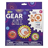 Alex Toys - Gear Art On-The-Go - Supplies for Kids 9-12 - Designer Kit Drawing Supplies - Includes Spinner Gears, Gear Holders, Paper, and Gel Pen for Geometric Shape Drawing