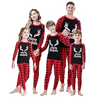 Demifill Christmas Family Matching Reindeer Pajamas Holiday Pajamas Snowman Sleepwear Christmas Pjs