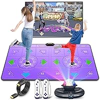 FWFX Electronic Dance Mats - Dance Mat Double Game for Kids and Adults, Wireless Musical Dancing Mat